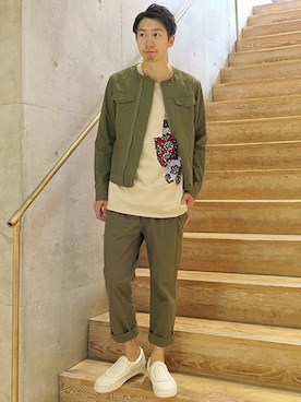 「ポケットＴシャツ」｜「アイテム（トップス）」を使った、TSUMORI CHISATO MEN'Sさん（メンズ・174cm）の春コーディネート