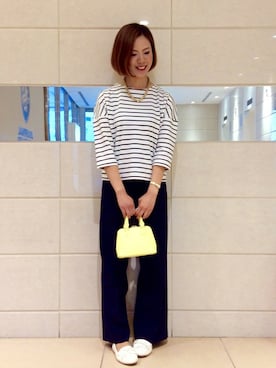 「RODE SKO」｜「アイテム（モカシン/デッキシューズ）」を使った、RODE SKO (ロデスコ)さん（レディース・162cm）の春コーディネート