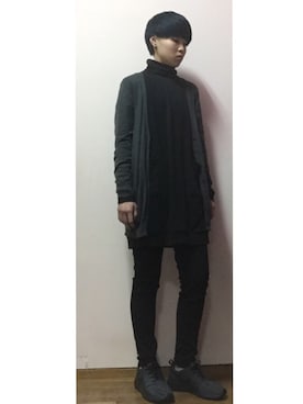 「Gloves（グローブス）のアイテム」を使った、Lai Kaziさん（メンズ・162cm）の冬コーディネート