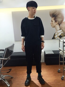 「Gloves（グローブス）のアイテム」を使った、Lai Kaziさん（メンズ・162cm）の秋コーディネート