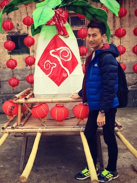 「agnes b.（アニエスベー）のアイテム（リング）」を使った、丹尼さん（メンズ・180cm）の秋コーディネート