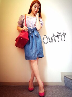 住谷杏奈さん（レディース・160cm）の春コーディネート