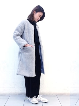 「CONVERSE（コンバース）のconverse（コンバース） ALL STAR OX（オールスターOX）（スニーカー）」を使った、みはるさん（レディース・164cm）の秋コーディネート