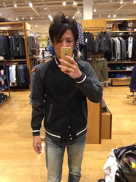 「BEAMS（ビームス）のアイテム（スタジャン）」を使った、はぁくんさん（メンズ・173cm）の秋コーディネート