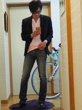 「STEEL（スティール）のアイテム」を使った、はぁくんさん（メンズ・173cm）の秋コーディネート