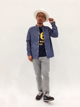 「CLUCT（クラクト）のアイテム」を使った、FIVEDAYCITYさん（メンズ・171cm）の春コーディネート