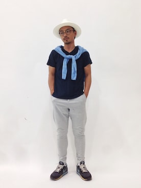 「McGREGOR CLASSIC（マックレガークラシック）のアイテム（トップス）」を使った、FIVEDAYCITYさん（メンズ・171cm）の春コーディネート