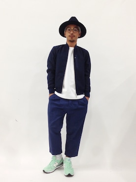 「JOURNAL STANDARD（ジャーナルスタンダード）のアイテム（MA-1）」を使った、FIVEDAYCITYさん（メンズ・171cm）の春コーディネート