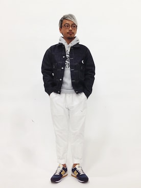「new balance 996」｜「アイテム（ジャケット/アウター）」を使った、FIVEDAYCITYさん（メンズ・171cm）の春コーディネート
