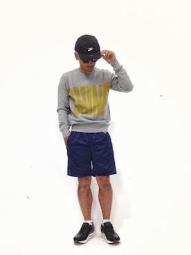「SHIPS JET BLUE（シップスジェットブルー）のアイテム（キャップ）」を使った、FIVEDAYCITYさん（メンズ・171cm）の春コーディネート