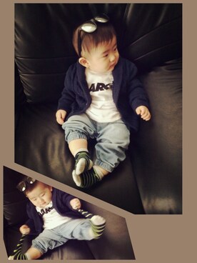 あおいさん（キッズ・70cm）の冬コーディネート