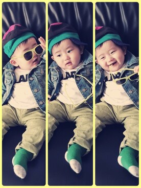 あおいさん（キッズ・70cm）の冬コーディネート