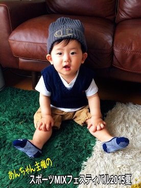 あおいさん（キッズ・70cm）の春コーディネート