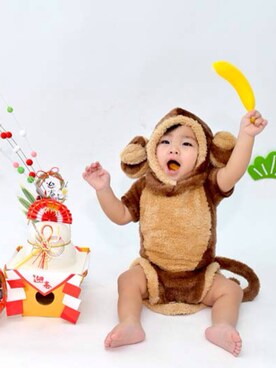 「お正月」｜LOUIS☆LOUIEさん（キッズ・70cm）の冬コーディネート