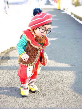 LOUIS☆LOUIEさん（キッズ・80cm）の冬コーディネート