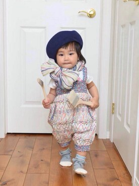 LOUIS☆LOUIEさん（キッズ・80cm）の春コーディネート