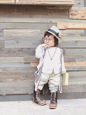 LOUIS☆LOUIEさん（キッズ・80cm）の夏コーディネート