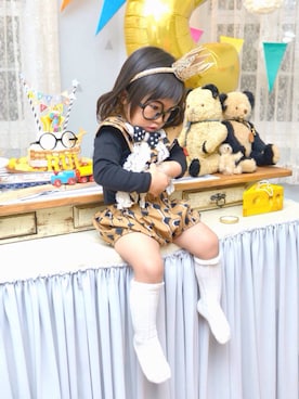 「Natural Boo（ナチュラルブー）のアイテム」を使った、LOUIS☆LOUIEさん（キッズ・80cm）の秋コーディネート