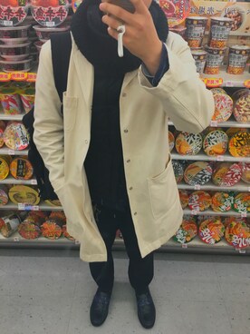 「RAGEBLUE（レイジブルー）のアイテム（ダウンベスト）」を使った、太郎さん（メンズ・169cm）の冬コーディネート