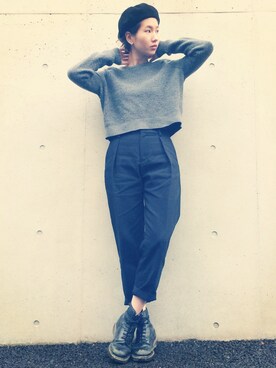 NYLONJAPANさん（レディース・160cm）の冬コーディネート