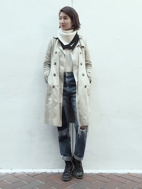 NYLONJAPANさん（レディース・160cm）の冬コーディネート