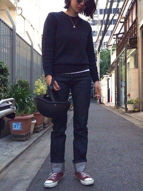 NYLONJAPAN is wearing A.P.C. "NEW CURE + COURT　AC12"