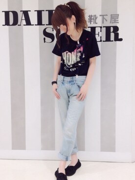 「Kastane」｜「アイテム（モカシン/デッキシューズ）」を使った、Satoさん（レディース・158cm）の春コーディネート