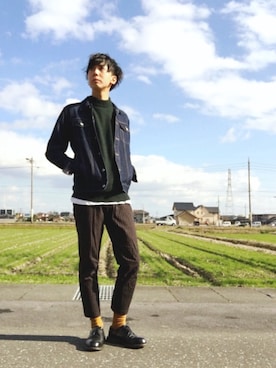 えじるさん（メンズ・178cm）の冬コーディネート