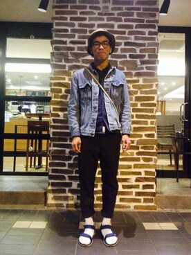 「ADLIB（アドリブ）のアイテム（トップス）」を使った、Felixさん（メンズ・172cm）の冬コーディネート