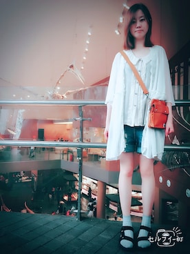 「axes femme（アクシーズファム）のアイテム（タンクトップ）」を使った、Midori碧さん（レディース・168cm）の夏コーディネート