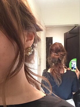 「MIRIAM HASKELL（ミリアムハスケル）のアイテム（アクセサリー）」を使った、am.    ☺︎さん（レディース・158cm）の秋コーディネート