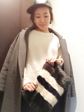 「ネイル」｜「アイテム（キャップ）」を使った、am.    ☺︎さん（レディース・158cm）の冬コーディネート