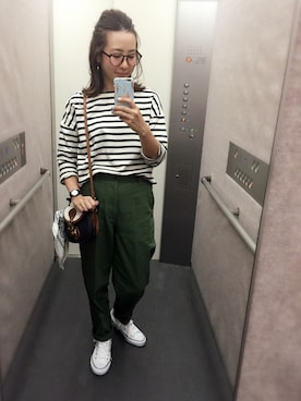 「ハーフアップ」｜「アイテム（財布/小物）」を使った、am.    ☺︎さん（レディース・158cm）の夏コーディネート
