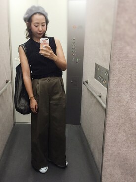 「FRAMeWORK（フレームワーク）のアイテム（帽子）」を使った、am.    ☺︎さん（レディース・158cm）の秋コーディネート