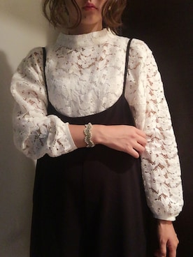 「MIRIAM HASKELL（ミリアムハスケル）のアイテム（アクセサリー）」を使った、am.    ☺︎さん（レディース・158cm）の秋コーディネート