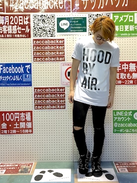 こつさんの（HOOD BY AIR | フードバイエアー）を使ったコーディネート