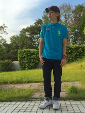 「アイテム（バングル/リストバンド）」を使った、こつさん（メンズ・180cm・10代）の春コーディネート