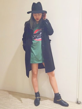 「LOVE」｜「アイテム（その他アウター）」を使った、tattyさん（レディース・165cm）の秋コーディネート
