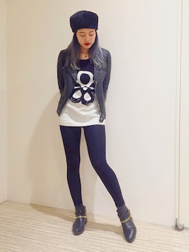 「Desigual（デシグアル）のアイテム（ニット/セーター）」を使った、tattyさん（レディース・165cm）の秋コーディネート