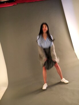 「H&M（エイチ・アンド・エム）のアイテム（ピーコート）」を使った、b cup boboさん（レディース・168cm）の春コーディネート