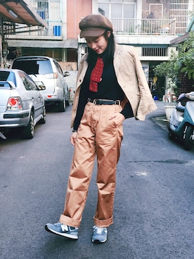 「BEAMS BOY（ビームスボーイ）のアイテム（フォーマルスーツ/小物）」を使った、Vika 簡さん（レディース・163cm）の秋コーディネート