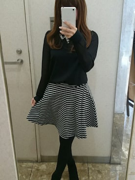 「ウエストイン」｜「アイテム（ブーティ）」を使った、miniminnieさん（レディース・148cm）の冬コーディネート