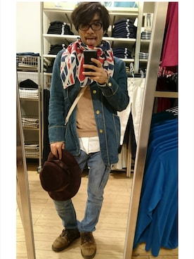 「いつもありがとうございます」｜「アイテム（カバーオール）」を使った、かずさん（メンズ・172cm）の春コーディネート