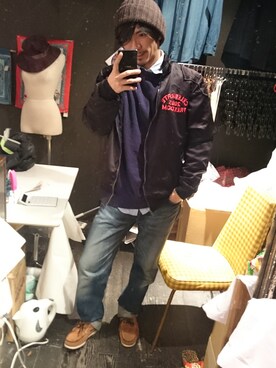 「いつもありがとうございます」｜「アイテム（ナイロンジャケット）」を使った、かずさん（メンズ・172cm）の春コーディネート