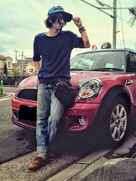 「mini（ミニ）のアイテム」を使った、かずさん（メンズ・172cm）の夏コーディネート