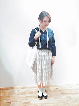 「haupia（ハウピア）のアイテム」を使った、haupia天王寺MIOプラザ館店さん（レディース・152cm）の春コーディネート