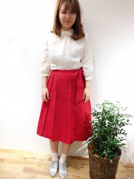 「haupia（ハウピア）のアイテム」を使った、haupia天王寺MIOプラザ館店さん（レディース・160cm）の春コーディネート