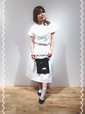 「haupia（ハウピア）のアイテム」を使った、haupia天王寺MIOプラザ館店さん（レディース・160cm）の春コーディネート