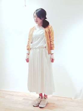 「haupia（ハウピア）のアイテム」を使った、haupia天王寺MIOプラザ館店さん（レディース・160cm）の春コーディネート