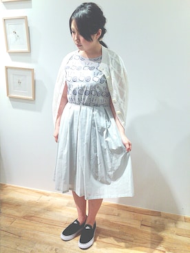 「haupia（ハウピア）のアイテム」を使った、haupia天王寺MIOプラザ館店さん（レディース・160cm）の春コーディネート